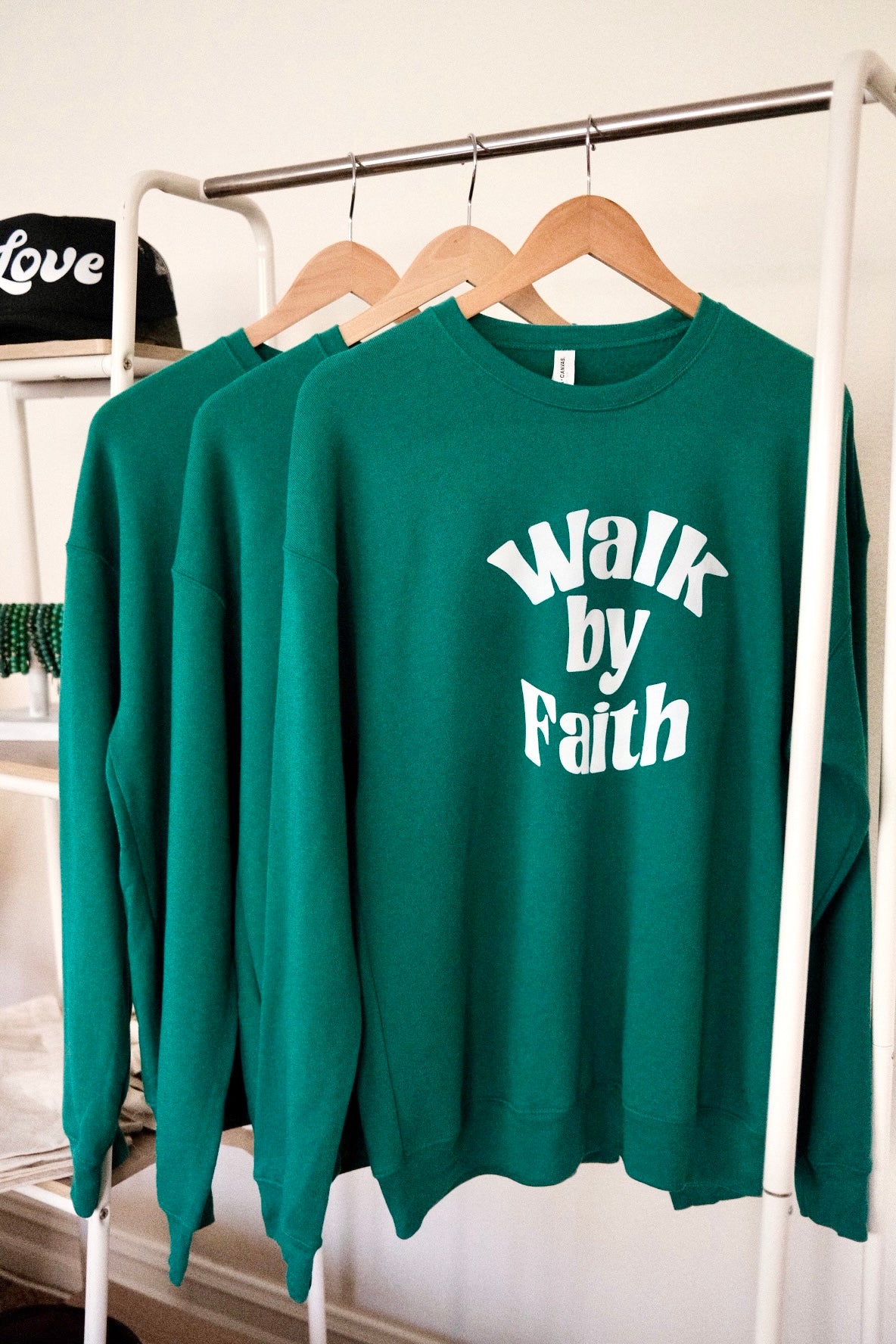 Kelly Green Walk By Faith Sweatshirt