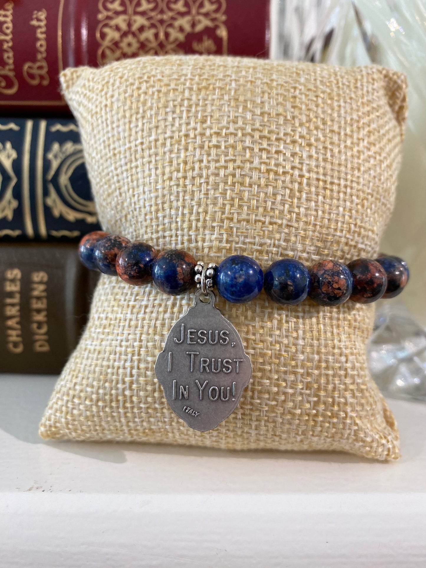 Jesus I Trust In You/Divine Mercy Stretch Bracelet