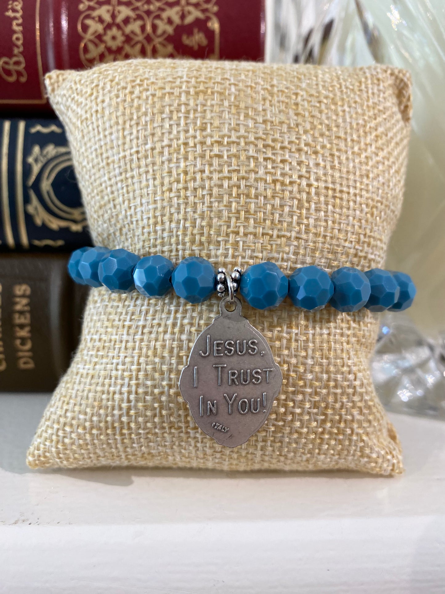 Jesus I Trust In You/Divine Mercy Stretch Bracelet